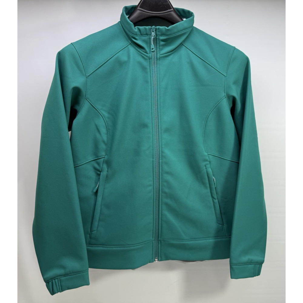 MOUNTAIN HARD WEAR Womens XL Green Softshell Full Zip Jacket